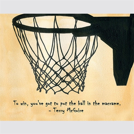 Nothing But Net Custom Watercolor Print - myDaVinci